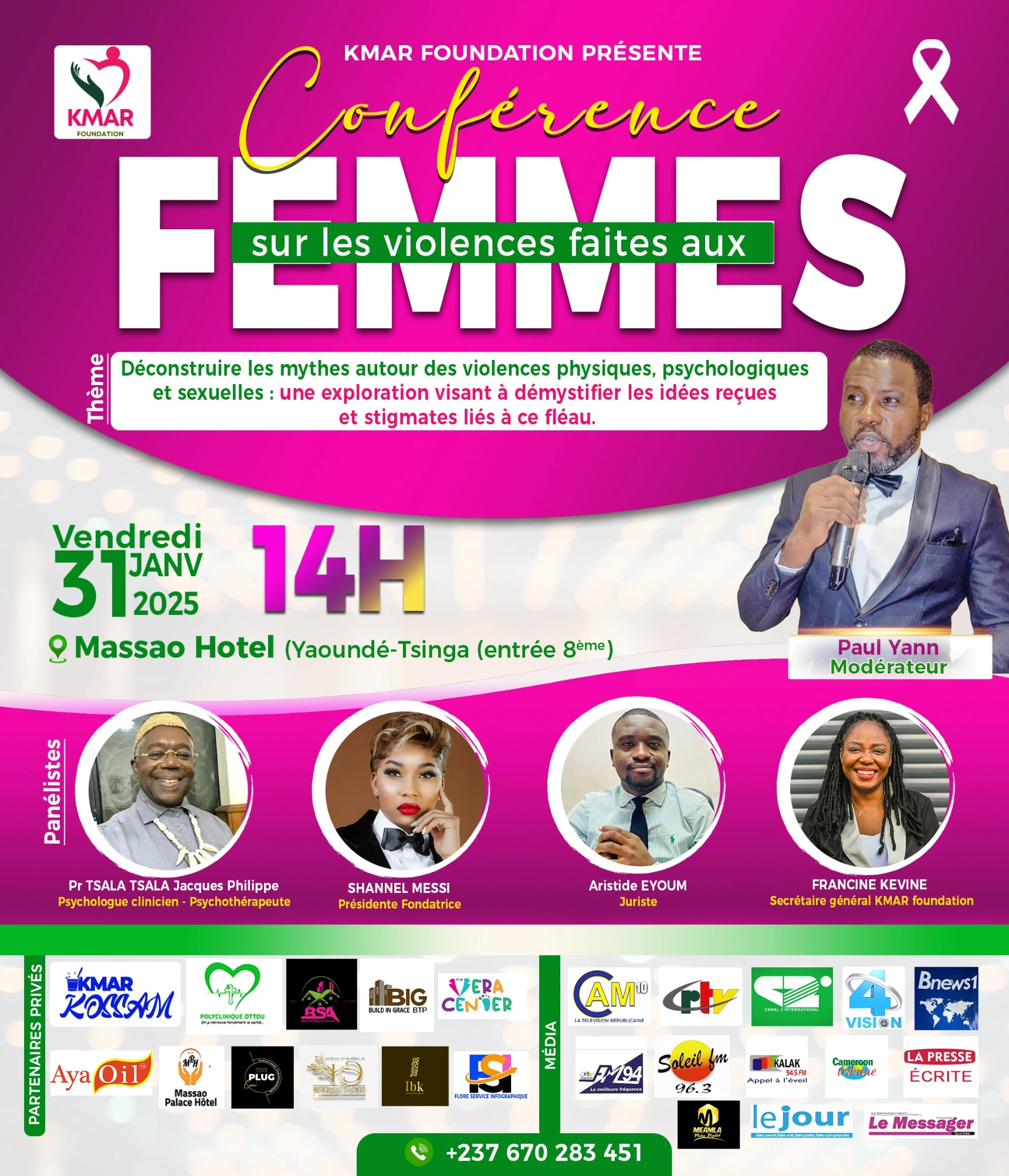KMAR FOUNDATION : UN PAS VERS LA DEMYSTIFICATION DES VIOLENCES PHYSIQUES, PSYCHOLOLOGIQUES ET SEXUELLES.