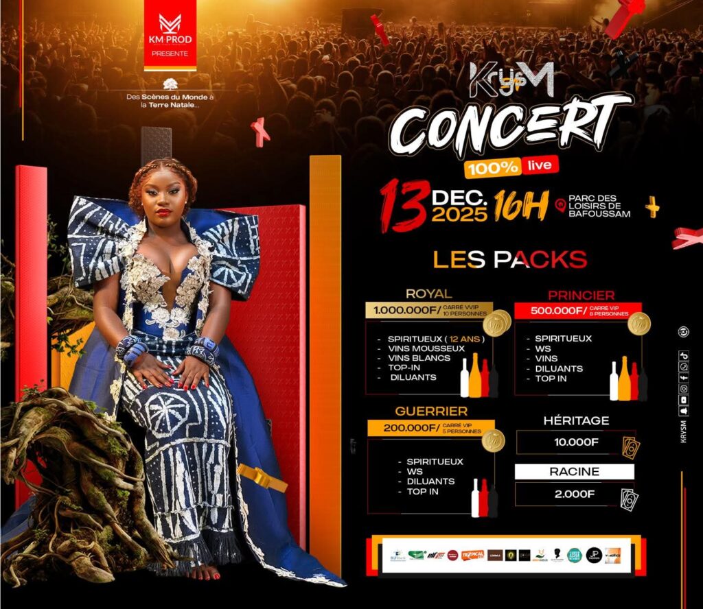 Krys M revient à Bafoussam : un concert 100 % live pour renouer avec ses racines — Meamla Media Digital